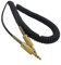 Yaowanguan Coiled Cable for MARSHALL Woburn/Marshall Woburn II Bluetooth Speaker,Black Replacement Audio Wire with Gold-Plated Jack,Extend to 1.5m/4.11fts
