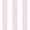 Papier peint chambre bébé à rayures rose & blanc | Tapisserie fille blanche & rose à rayures | Papier peint intissé lavable pour chambre enfant
