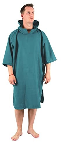 Lifeventure Compact Changing Robe | Lightweight, Stretchy Microfibre Poncho with Hood for Surfing, Swimming, Camping.