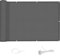 AXT SHADE Brise Vue Balcon 150x500cm Imperméable Cache Vue Balcon Protection UV Opaque Résistant aux Contre Vent avec Trous et Serre Câbles pour Exterieur Terrasse-Anthracite