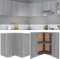 ANGYANG Eck-Hängeschrank, Kitchen Wall Cabinet, Küchenschrank, Küchenhängeschränke, Wandschrank Küche, Grau Sonoma 57x57x60 cm Holzwerkstoff