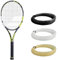 Babolat Pure Aero 98 Tennisschläger (11,4 cm Griff), besaitet mit 16 g weißem Syn Gut bei mittlerer Spannung