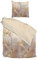 Home4You Satin-Bettwäsche - Braun - Beige - Baumwolle - 135 x 200 cm - mit Reißverschluss