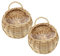 Cabilock 2 Vasi Fiori In Rattan Appendere Alla Parete Composizione Floreale In Legno