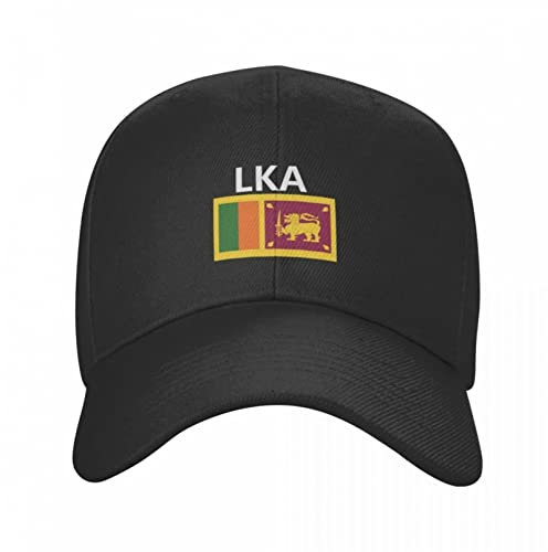 Baseballmütze Sri Lanka Country Flagge mit Buchstabe Sun Baseball Cap Dad Hüte verstellbar für Männer Frauen Unisex Cool Outdoor Hüte