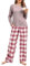 Famulily Ensemble pyjama pour femme - Manches longues - Décontracté - Avec cordon de serrage - Taille S à 2XL, Rose, XL