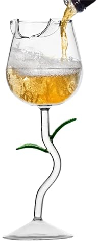demaxiyad Verre à fleur - Verre à vin en forme fleur résistant à la chaleur | Verres à Champagne créatifs et élégants, fournitures boisson sûres pour les réunions, dîner formel