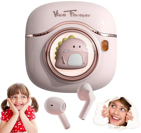 Kawaii - Auricolari Bluetooth per bambini e donne, piccoli, carini, per orecchie piccole, regalo di compleanno