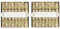 YöL Mini Christmas Saucer Crackers Pack of 16 Breakfast Crackers Gold Leaf Xmas Crackers Xmas Decorations Tableware
