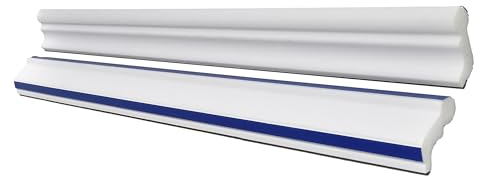 Decosa selbstklebende Leiste SKF35 Romina - Dekorative Deckenleiste in Weiß für Wand und Decke - 10 Leisten à 1,5 m Länge= 15 m - Zierleiste aus Styropor 32 x 35 mm