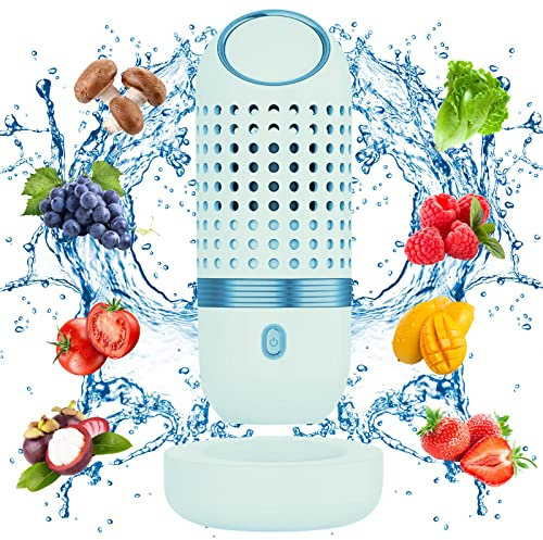 Electric Fruit Fruit Vegetable Purifier Fruit Washer Fruit Cleaner Fruit Washer Fruit Purifiers Vegetable Washer Purification Technology Kitchen Gadgets Home Appliances (Blue)