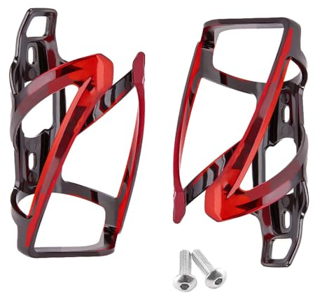 Pack of 2 Flaschenhalter Fahrrad,Getränkehalter Fahrrad Schwarz Rot,Getränkehalter Fahrrad,Geeignet Für Fahrräder, Rennräder, Mountainbikes