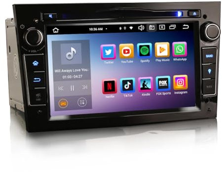 Erisin 7 Pulgadas 8-núcleo 4GB+64GB Android 14 Radio Coche Bluetooth GPS Navegación para Opel Vivaro Zafira Corsa C/D Astra H Meriva Combo Signum Carplay Android Auto DAB+ DSP WiFi FM RDS OBD2 USB DVD