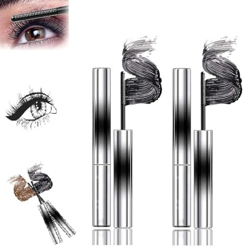 Lijieyou 3D Curling Eyelash Iron Mascara, Black, 1 Count, Waterproof, Full Coverage, Straight Wand, Mascara