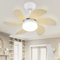 Homefire Ventilatore a soffitto con telecomando Silenzioso - Luce a soffitto Luce a soffitto temporizzata Ventilatore a soffitto Estate/Inverno Camera da letto Sala da pranzo/Colore legno