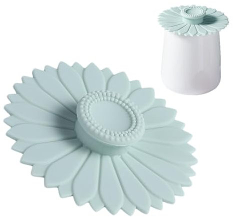 Zuasdvnk Couvercles en silicone pour tasses, couvercles de tasses à café en silicone pour tasse à thé – Protection anti-poussière pour gobelets à boissons, couvercles réutilisables pour tasses