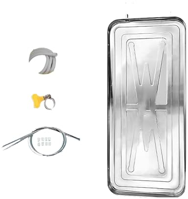 Vaschetta Condensa Condizionatore Vaschetta per L'acqua in Un Unico Pezzo in Acciaio Inox 201, per Il Condizionamento dells'aria all'Interno e all'Esterno(850 * 360 * 30mm)