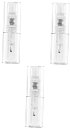MERRYHAPY 3stücke Reise-pulverspender Transparenter Puderbehälter Mit Sicherheitsverschluss Für Babypuder Und Make-up Tragbar Für Unterwegs Auslaufsicher Und Leicht Zu Handhaben