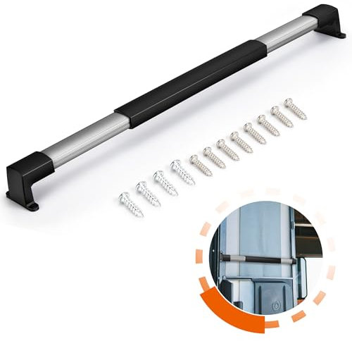 NINEMAX Maniglia a Barra Trasversale della Porta dello Schermo del Camper Estensibile Zanzariera Porta Camper Maniglie Porte per Roulotte Rimorchi