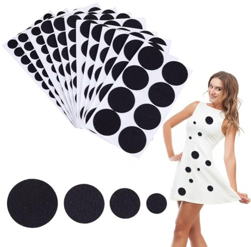 NBEADS 12 fogli Cerchi di Feltro Adesivo, 4 Dimensioni Feltrini Autoadesivi Neri Adesivi In Feltro Feltrini per Mobili per La Protezione Dei Mobili Progetti Fai Da Te di Artigianale Professionale