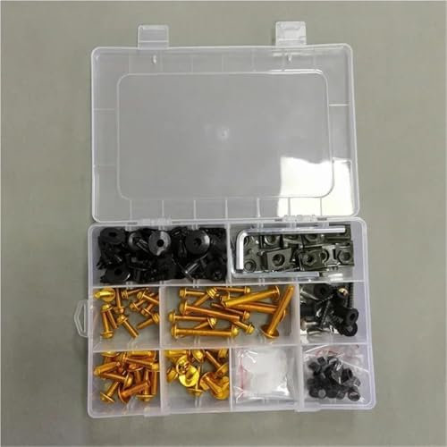 MNEUEQ Schrauben und Muttern Motorrad Zubehör Verkleidung Body Kit Schrauben Schrauben Für Ducati Für Streetfighter Für Panigale V4 V4S V4R V2(Yellow)