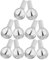 DEARMAMY 10pcs Reusable Nail Art Bottles Brush Empty Nail Polish Jars for Oil Storage