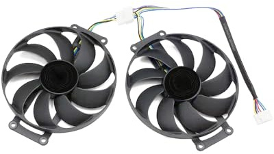 Lot de 2 ventilateurs de carte graphique pour Asus Dual RTX 2070 EVO V2, RTX 1660 EVO, ASUS Dual GeForce RTX 2060 SUPER EVO V2 87 mm