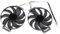 Lot de 2 ventilateurs de carte graphique pour Asus Dual RTX 2070 EVO V2, RTX 1660 EVO, ASUS Dual GeForce RTX 2060 SUPER EVO V2 87 mm