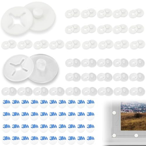Lot de 40 boucles de montage pour fenêtre d'écran, clips moustiquaire, boutons de fixation, boucles de montage de fenêtre d'écran, boutons de fixation, pour fixation de moustiquaire, rideaux en filet