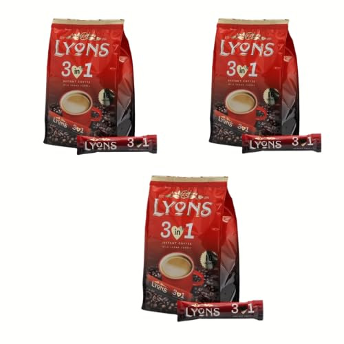 Lyons 3 in 1 Instant Coffee, Smooth & Creamy Coffee Mix +FabFinds Mystery Mug (3, Classic Roast)