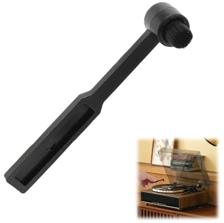 Audio Systems Clean-IT Carbon Fibre Stylus Brush, Essential Vinyl Record Cleaning Tool, Vinyl Record Cleaning Brush, for Turntable Cartridges, Eliminates Static Build-Up & Dust, Enhances Sound Quality