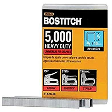 BOSTITCH BTA706-5C Robuste Heftklammern, 3/8 x 2/5 Zoll, 5000 Stück