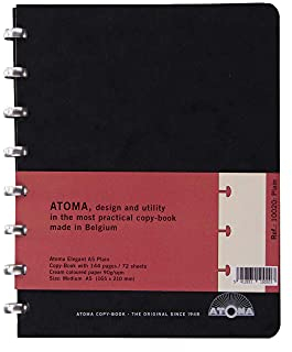 ATOMA Notizbuch mit auswechselbaren Seiten, A5, creme, blanko