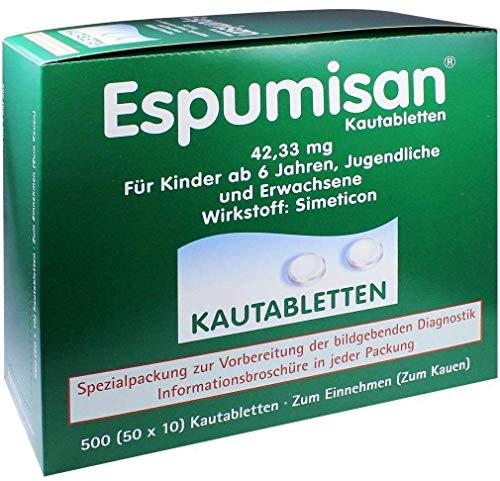 ESPUMISAN Kautabletten f.bildgebende Diagnostik 50X10 St