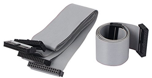 sourcing map 3 Stück 2,54mm 30-Pin Buchse auf Buchse IDE PATA Erweiterung Flachbandkabel 50cm DE de