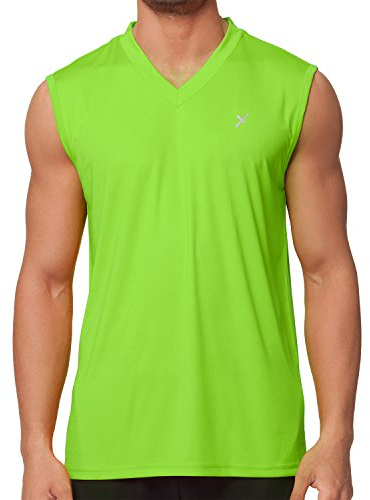 CFLEX Herren Sport Shirt Fitness Muscle-Shirt Sportswear Collection - Electric Green XXL