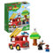 LEGO 10901 Duplo Town Le Camion De Pompiers Jouet pour Enfants 2-5 Ans avec Son, Lumière et Figurine De Pompier