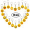 YuChiSX Emoji Schlüsselanhänger, Packung mit 20 schönen Emoji Emoticon Key Ring für Kinder, Kids Party Favors Supplies Bag Dekorationen
