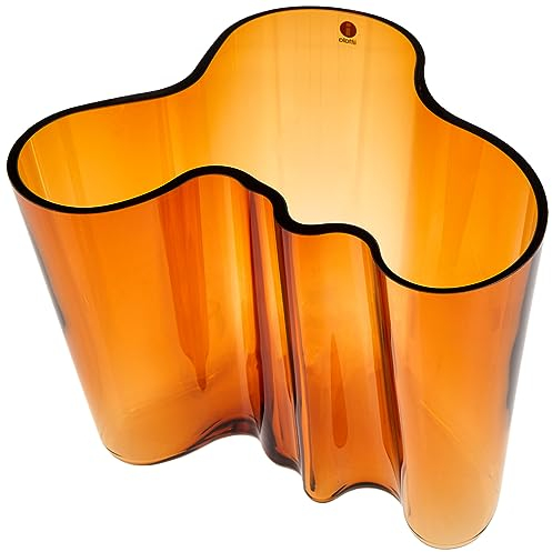 Iittala Alvar Aalto Vase Copper Glas Kupferfarben, Größe: 20cm x 19cm x 16cm, 1050152