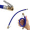 POFET Reifenfüller Schlauch Air Tool, Fahrrad Motorrad-Reifenfüller Reifen Ventilverlängerung Adapter Gummi Air Rohr, T1 / 4PT Außengewinde 1/4 Gummi Luftrohrpumpenschlauch, Blau