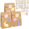 Ostertüten Zum Befüllen, 12-DIY Papiertüten ostern, geschenktüten ostern mit 36 dekorative Aufkleber und 10 Tattoo-Aufkleber für Kind