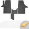 FROGUM EL Toro Gummimatten Ganzjähriges-Set von Autofussmatte Auto Fußmatten für Volkswagen Transporter T5 2003-2015, für VW Transporter T6 2015-2019 | Beständiges Gummi Material | 1,5cm Schutzkante