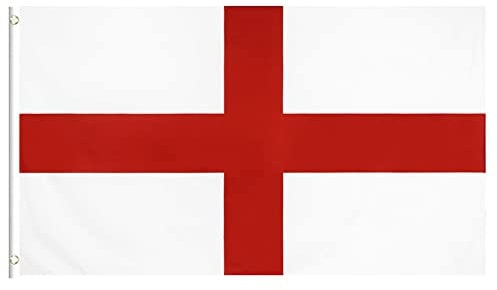 St George's England Flag 3x5 ft - St George's Cross UK British Flag for Garden, Parties, Football & National Pride