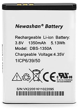 NEWASHAN DBS-1350A DBX-1350A 1350mAh 3,8V Batterie Compatible avec Doro téléphone 7030 7031 7050 7060 7070 7080 7441 DFC-0180 Flip Smartphone Li-ION Accu Piles 1ICP6/39/50