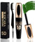 Green 5D Telescopic Mascara for Eyelashes, Waterproof Long Lasting Smudge-proof Colored Mascara, Silk Fiber Wimperntusche Volumen & Längen, Lash Extensions Effect, Augen-Make-up für Cosplay Party-06