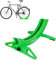 TAZZOR Fahrrad-Bodenständer,verstellbare Fahrradständer Parkständer für Bicycle Reifenbreiten von 26-80 mm, Fahrrad Ausstellungsständer Fahrradständer Boden für MTB, Rennrad, Zuhause,Grün