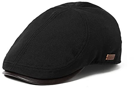 TOP-EX Designer-Schiebermütze für Herren für Golf oder Freizeitkleidung, stilvoller Schirm, für Golf, Angeln, Schießen, Wandern und Jagd, 57–65 cm (M-XXXL), 47#Schwarz, XL/XXL