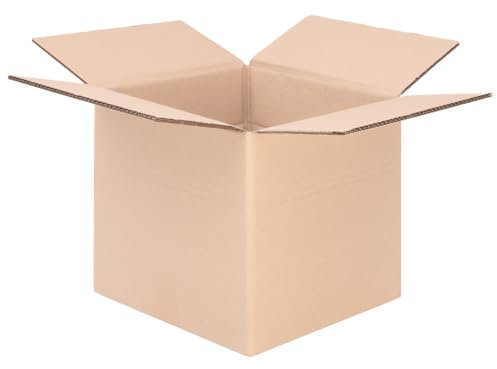 verpacking Faltkartons 300 x 300 x 300 mm höhenvariabel Braun (Innenmaß 295 x 295 x 285 mm) KK 41 2-wellig Großer Versandkarton DHL Paket DPD GLS Hermes Paket stabile Kartons (10 Stück)