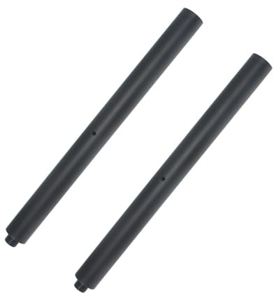DAGCUXIN 2-Pack Black 16 inch M20 Speaker Pole, Subwoofer Pole Mount, 35mm Compatible, Max Load 150 lbs