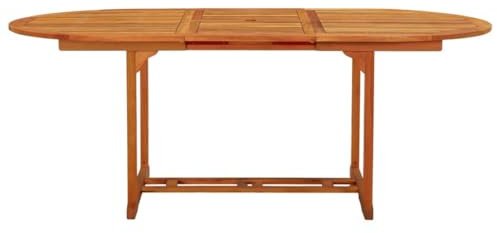 HETFTJN Bartisch Outdoor Stehtisch Outdoor Campingtisch Klein Loungetisch Outdoor - Gartentisch 200x100x75 cm Massivholz Eukalyptus für Aufenthaltsraum Innenhof Outdoor Terrasse
